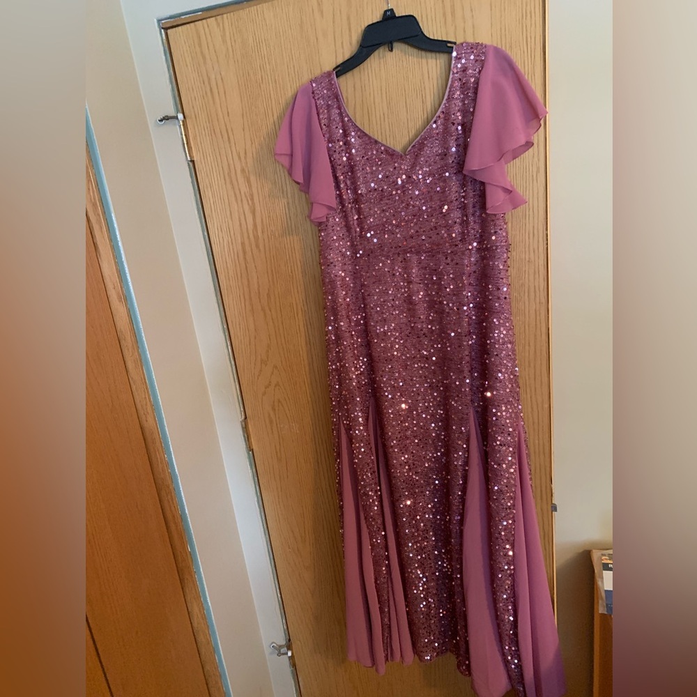 Sparkling Dusty Rose Sequin Dress